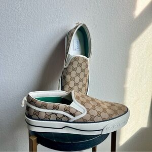 NEW in box Gucci Women's GG Tennis 1977 Slip-on Sneaker - EU 42 (Fits US 11)